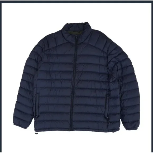 Solaris Mens Puffer Jacket Navy Blue Size 2XB - Picture 4 of 4